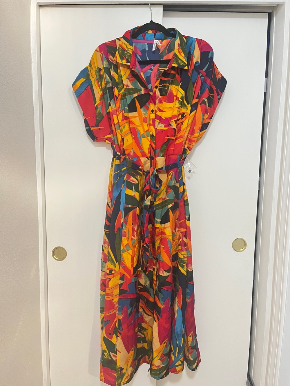 Live 4 Truth Vibrant Tropical Maxi Dress in Yellow, Red, Green, Blue